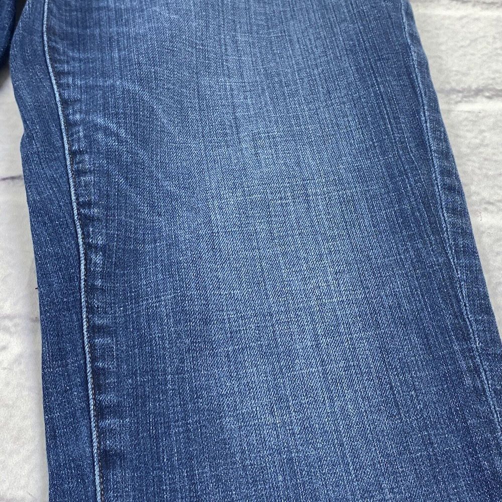 Eileen Fisher Womens Jeans Size 8 Organic Cotton Mid Rise Tapered Leg Med Blue - Picture 14 of 14